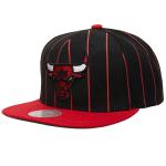 Кепка NBA CHICAGO BULLS TEAM PINSTRIPE SNAPBACK CAP Mitchell And Ness, цвет Schwarz - фото