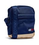 Сумка мужская Tommy Jeans через плечо повседневная текстильная, синий - фото 4