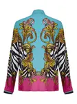 Рубашка с принтом Baroque Versace Jeans Couture, синий - фото 2