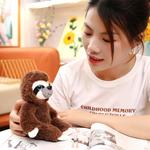 Креативная плюшевая игрушка ленивец Howard, серый - фото 4