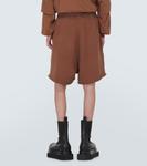 Шорты из хлопкового джерси Rick Owens, Khaki Brown - фото 4