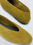 Балетки Helm Suede с высоким мыском John Lewis, Olive - фото 4