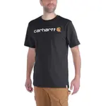 Футболка с коротким рукавом Carhartt Core Logo Relaxed Fit, черный - фото
