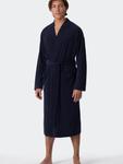 Длинный халат SCHIESSER  Feather Terry, темно-синий - фото 4