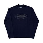 Лонгслив Corteiz Alcatraz Waffle Long-Sleeve, Navy - фото