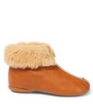 Кожаные ботильоны Pèpè, коричневый - фото 4