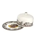 Сервировочное блюдо из индейки «Лесная» с куполом Spode, brown - фото