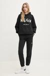 Хлопковая толстовка Msgm, черный - фото 2