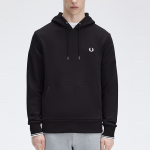 Хлопковый худи с логотипом FRED PERRY, зеленый - фото 5