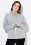 Кардиган Ulla Popken ZIP-UP MILANO, Mottled Grey - фото
