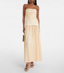 Ayla 110 кожаные мокасины на платформе металлик Jimmy Choo, Soft Gold - фото 3