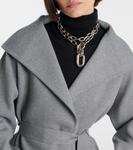 Реа пальто с поясом Max Mara, Grigio Chiaro - фото 4