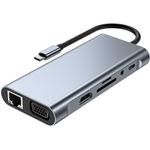 Док-станция CAMVATE 11-in-1 USB-C Multiport Adapter (Silver) C3408 - фото
