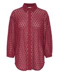Рубашка Kaffe Blouse Loren, бордовый - фото