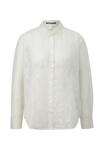 Блуза QS Button-down blouse, Ecru/Beige - фото 5