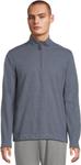Свитер Johnston & Murphy Men's Reversible Solid Quarter-zip, Blue/Gray - фото