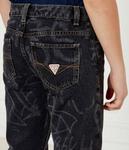 Джинсы мужские Guess с принтом, черный - фото 4