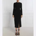 Платье Alva с добавлением шерсти Pinko, черный - фото