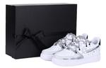 Кроссовки Nike Air Force 1 Skateboard Shoes Men Low-Top Gray White - фото