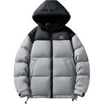 Пуховик унисекс Mizuno, серый - фото