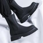 Ботинки Челси мужские черный Weishibangwei - фото 4