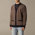 Кардиган Gucci Stripe Wool Knitting Cardigan Brown - фото 5