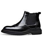 Челси Ботинки Мужские Weishibangwei, цвет Black Fleece-Lined - фото 2