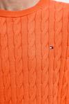 Хлопковый свитер Tommy Hilfiger, оранжевый - фото 5