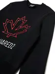 Толстовка с логотипом DSQUARED2 KIDS, черный - фото 3