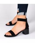 Женские босоножки Percy Block Heel Journee Collection, синий - фото 7