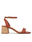 Эспадрильи Leather Ankle Strap Espad Sandal FW0FW08533 Tommy Hilfiger, коричневый - фото