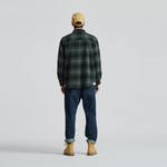 Мужская рубашка CAT, зеленый - фото 8