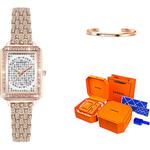 KANGOL Часы Quartz Movement Metal Strap Watch Women's Watch Silver Dial - фото 7