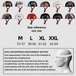 Полушлем YMKJGZS Baseball Jkn-58jkh, черный / красный - фото 6