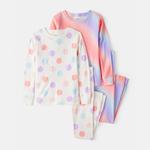 Детский пижамный комплект для девочек 4-14 лет Carter'S, Rainbow Smiley - фото