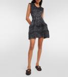 Мини-платье с пайетками Alaïa, серебро - фото 2