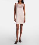 Бархатное сатиновое мини-платье Leset, Sakura - фото 6