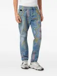 Джинсы с принтом Philipp Plein, синий - фото 2