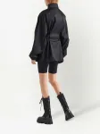 Плащ с поясом Prada, черный - фото 3