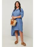 Платье до колена Curvy Lady, синий - фото 2