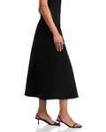 Расклешенная юбка миди - эксклюзив Aqua, черный - фото 4