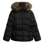 Куртка Superdry Fuji Belted padded, черный - фото