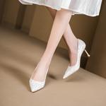 Туфли женские на высоком каблуке Bamiti, белый - фото 4