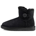 Ботинки зимние UGG WMNS Mini Bailey Button II Black, черный - фото