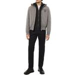 Пуховик мужской серый Prada, серый - фото 2