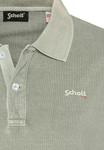 Поло WASHED EFFECT Schott, зеленый - фото 3