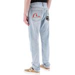 Джинсы мужские деним синие Evisu, синий - фото 3