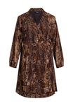 Платье Zizzi KNIELANGES MIT TIERMUSTER, Brown Snake Aop/Brown - фото 4