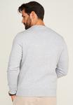 Толстовка POPS CREW NECK Jack & Jones, цвет Mottled Light Grey - фото 3