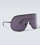 Оверсайз солнцезащитные очки shield Rick Owens - фото 4